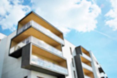 Modern apartman soyut bulanıklık.