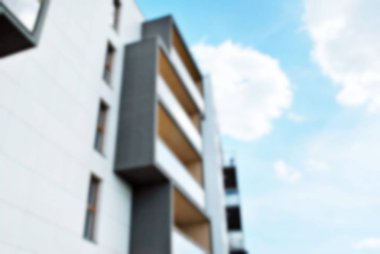 Modern apartman soyut bulanıklık.