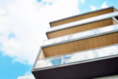 Modern apartman soyut bulanıklık.
