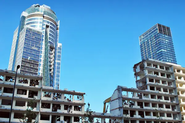 Demolition of office building PHN — Stock Photo, Image