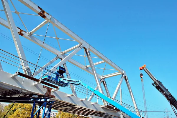 Viaducto en construcción — Foto de Stock