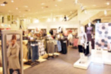 Moda mağaza arka plan bulanık Defocused