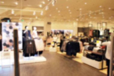 Moda mağaza arka plan bulanık Defocused