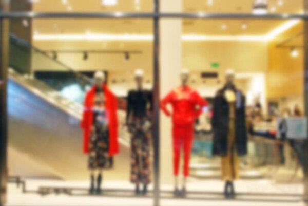 Fashion Store Defocused Blurred Background