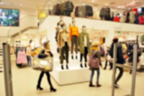 Fashion Store intreepupil onscherpe achtergrond — Stockfoto
