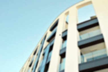 Yeni apartmanlar bulanık arka plan