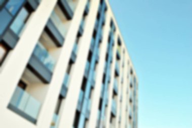 Yeni apartmanlar bulanık arka plan