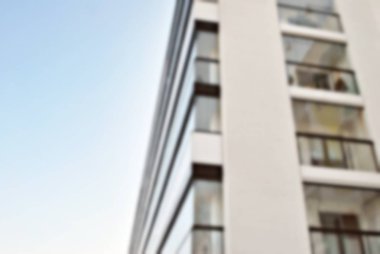 Yeni apartmanlar bulanık arka plan