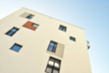 Yeni apartmanlar bulanık arka plan