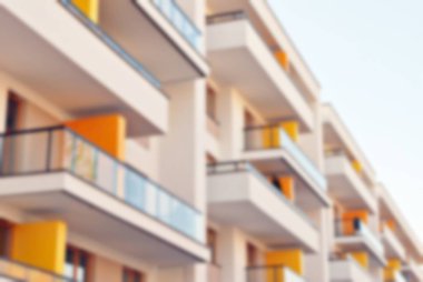 Yeni apartmanlar bulanık arka plan