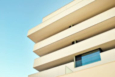 Yeni apartmanlar bulanık arka plan