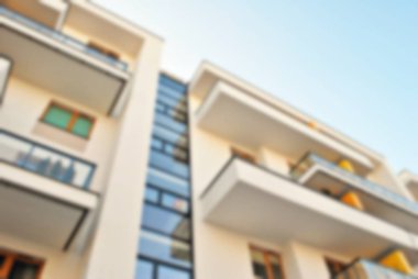 Yeni apartmanlar bulanık arka plan