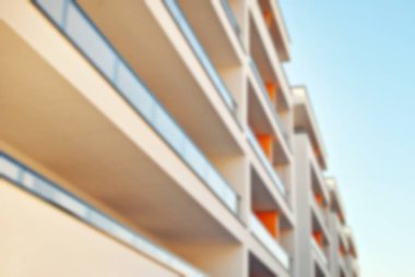 Yeni apartmanlar bulanık arka plan