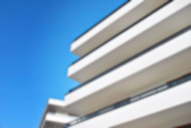 Yeni apartmanlar bulanık arka plan