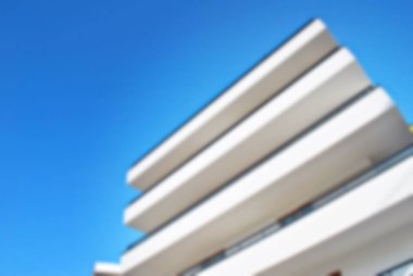 Yeni apartmanlar bulanık arka plan