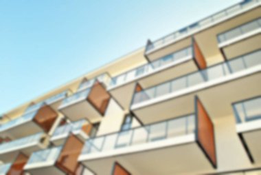 Yeni apartmanlar bulanık arka plan