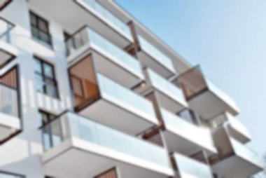 Yeni apartmanlar bulanık arka plan