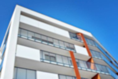 Yeni apartmanlar bulanık arka plan