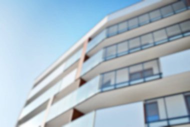 Yeni apartmanlar bulanık arka plan