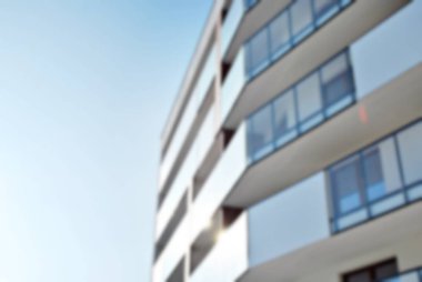 Yeni apartmanlar bulanık arka plan