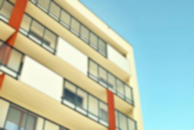 Yeni apartmanlar bulanık arka plan