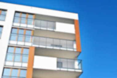 Yeni apartmanlar bulanık arka plan