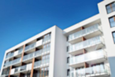 Yeni apartmanlar bulanık arka plan