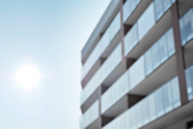 Yeni apartmanlar bulanık arka plan