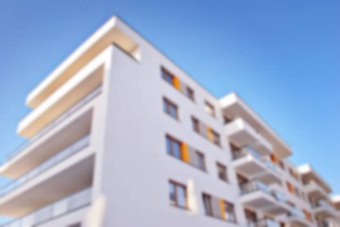 bulanık modern bina cam duvar