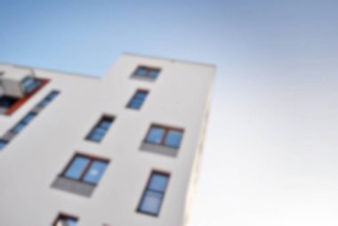 bulanık modern bina cam duvar