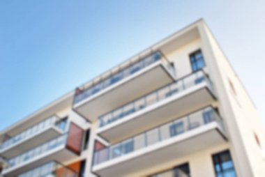 Yeni apartmanlar bulanık arka plan