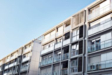Yeni apartmanlar bulanık arka plan