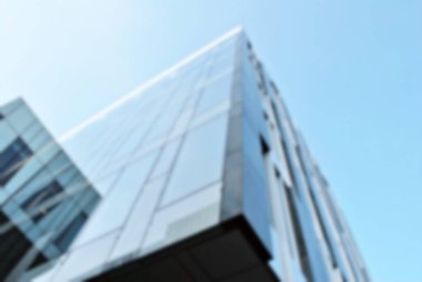 bulanık modern bina cam duvar