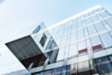 bulanık modern bina cam duvar