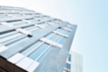 bulanık modern bina cam duvar