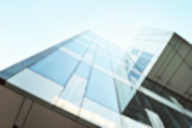 bulanık modern bina cam duvar