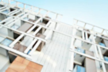 Yeni apartmanlar bulanık arka plan