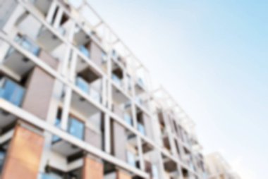 Yeni apartmanlar bulanık arka plan