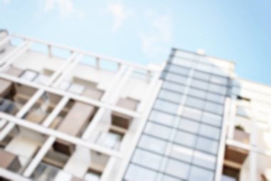 Yeni apartmanlar bulanık arka plan