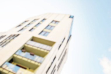 Yeni apartmanlar bulanık arka plan