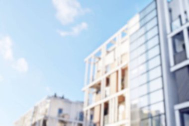 Yeni apartmanlar bulanık arka plan