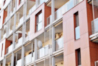 Yeni apartmanlar bulanık arka plan