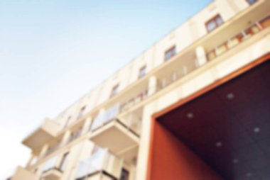 Yeni apartmanlar bulanık arka plan