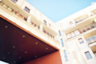 Yeni apartmanlar bulanık arka plan