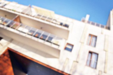 Yeni apartmanlar bulanık arka plan
