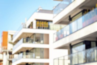 Yeni apartmanlar bulanık arka plan