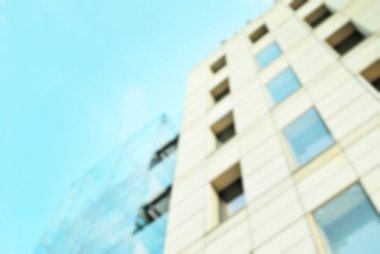 Yeni apartmanlar bulanık arka plan