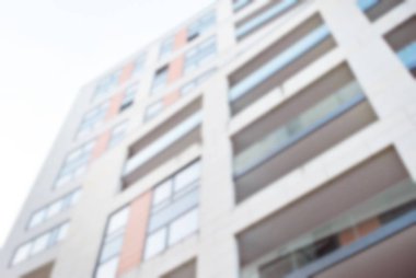 Yeni apartmanlar bulanık arka plan