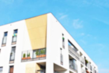 Yeni apartmanlar bulanık arka plan