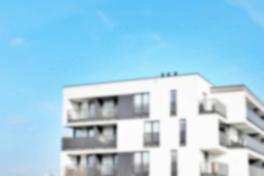 Yeni apartmanlar bulanık arka plan